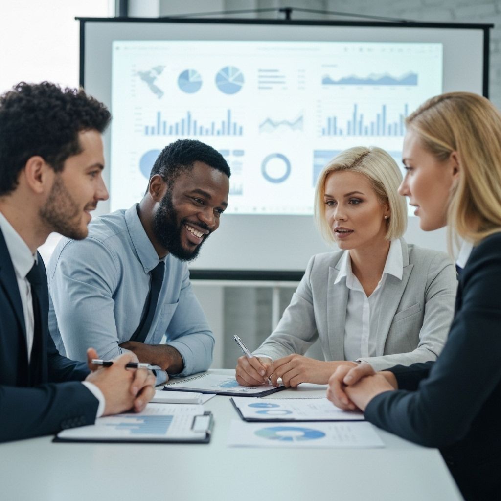 Business consulting team meeting